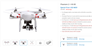 Equivalent DJI Phantom 2 H3-3D gimbal drone for sale on the DJI website. Ours is wayyy cheaper!