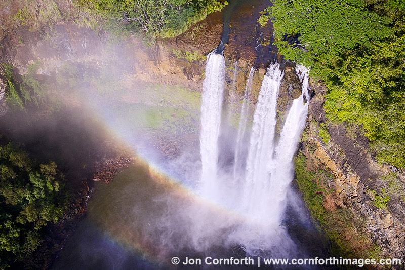 waterfall drone photo